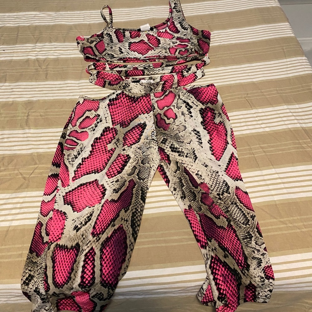 Animal print 2 piece
